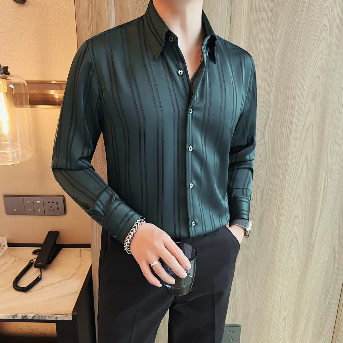 SOPRANO Luxury Striped Business Shirts
