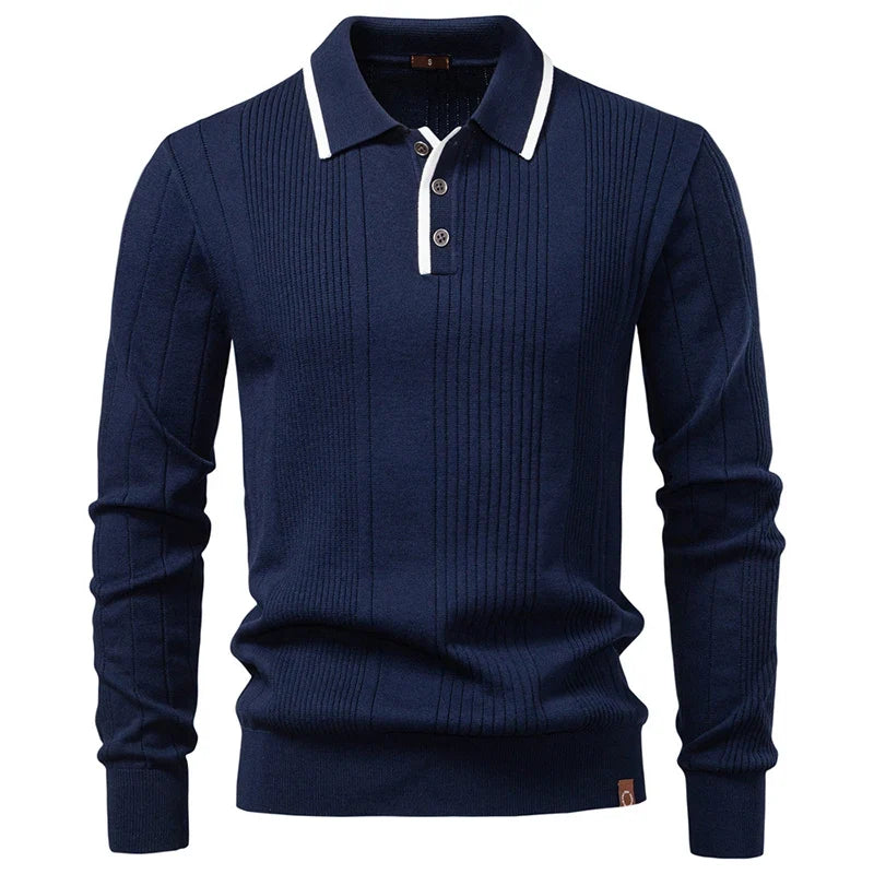 ARON Striped Knit Sweatshirt