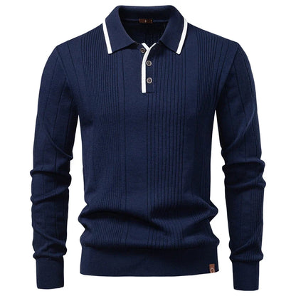 ARON Striped Knit Sweatshirt