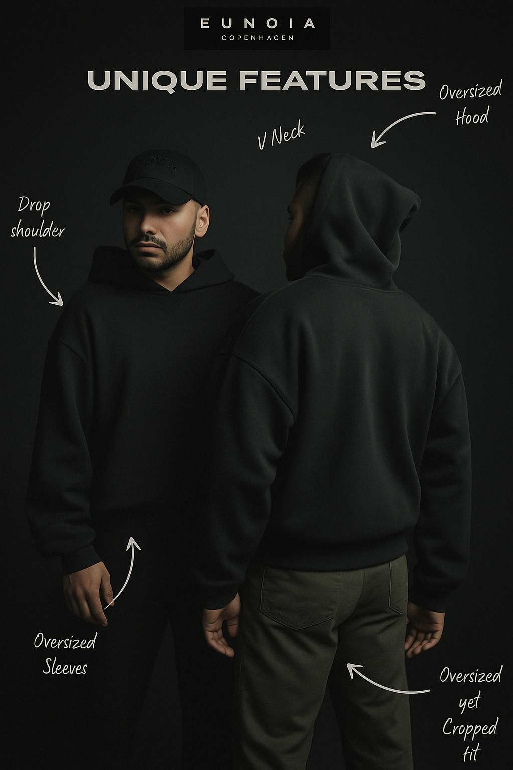 THE INFINICUT - Crop Cut Boxy Hoodie