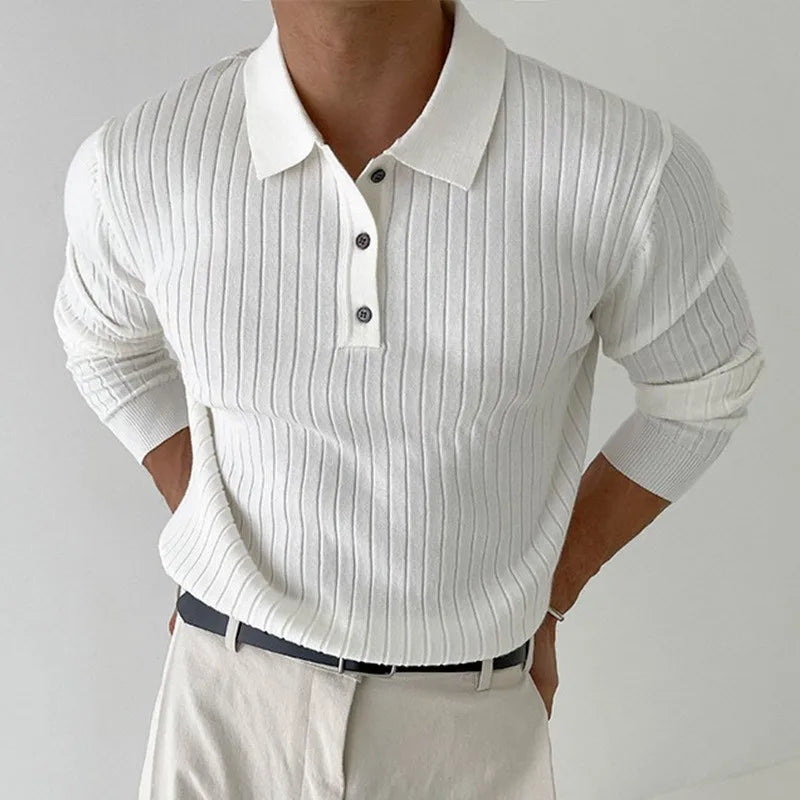 CARLO Premium Ribbed Knit Shirt