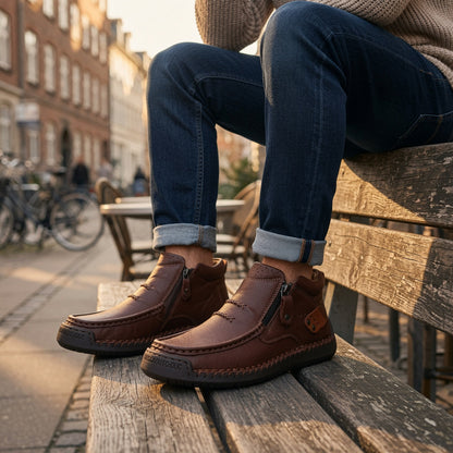 DILLEN Leather Slip-On Orthopedic Shoe