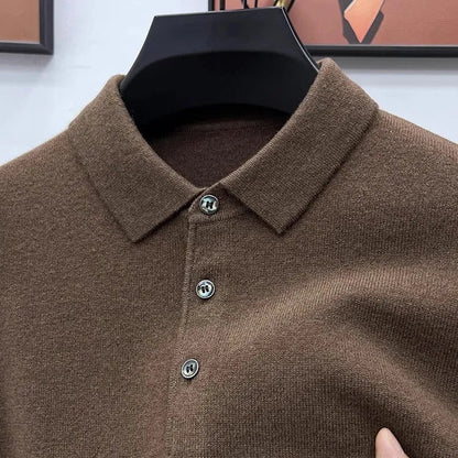 TREY Cashmere Polo Sweater