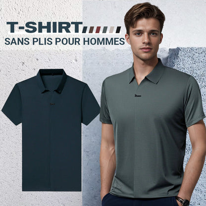 Men's casual cuffed T-shirt
