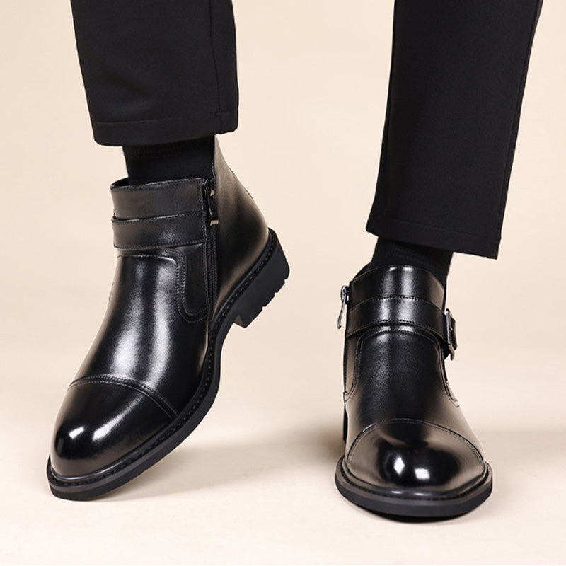 ANTON Leather Ankle Boots
