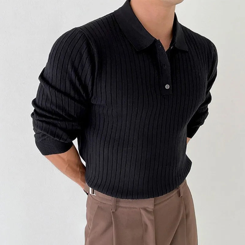 CARLO Premium Ribbed Knit Shirt