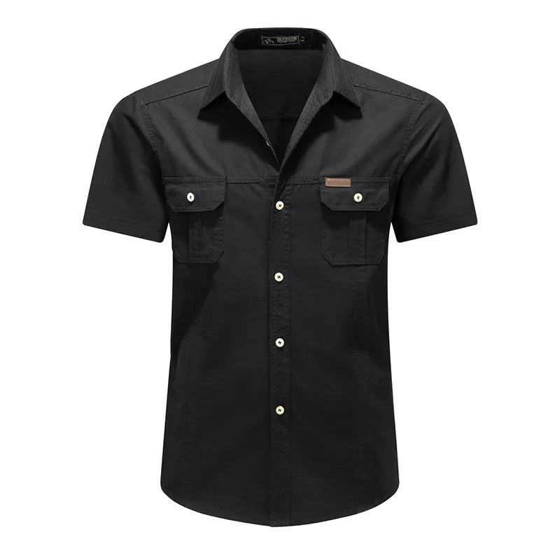ANXON Double Pocket Polo Shirt