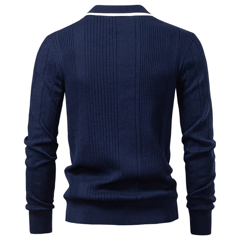 ARON Striped Knit Sweatshirt