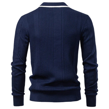 ARON Striped Knit Sweatshirt