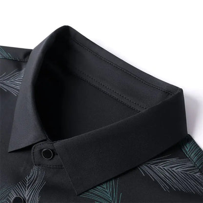 Bordeaux Noir Feather Shirt