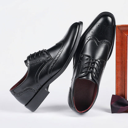 AMBERD Brogue Derby Leather Shoes