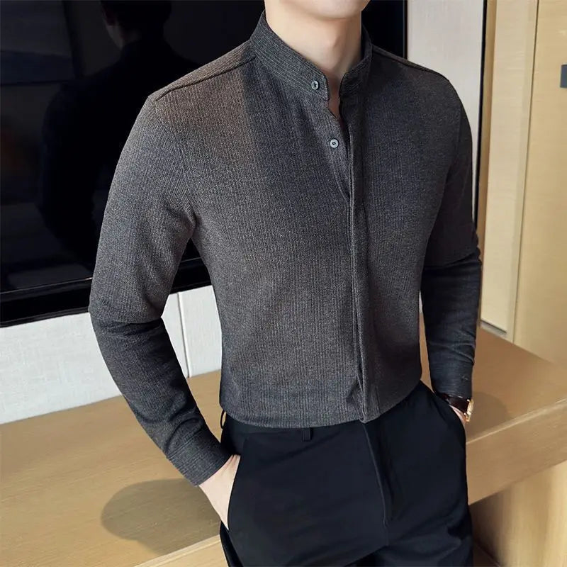 WINDHAM Premium Mandarin Collar Shirt