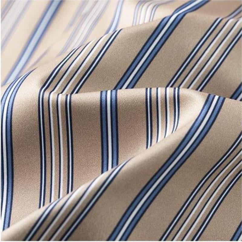 ADRIANO Breathable Silk Striped Shirt