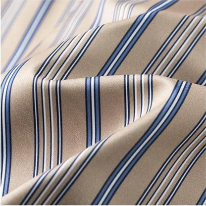 ADRIANO Breathable Silk Striped Shirt