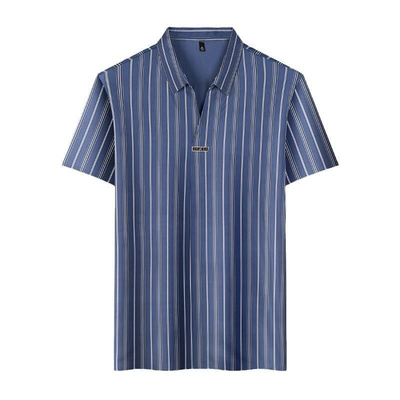 ADRIANO Breathable Silk Striped Shirt