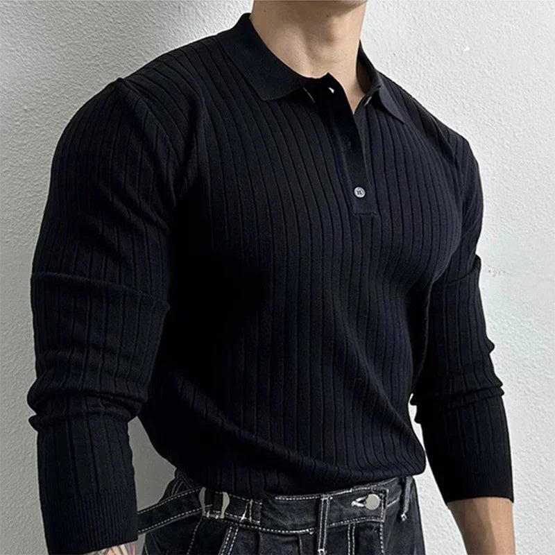 CARLO Premium Ribbed Knit Shirt