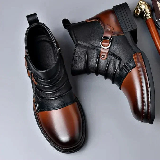 Belgravia Leather Buckle Boot