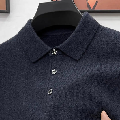 TREY Cashmere Polo Sweater