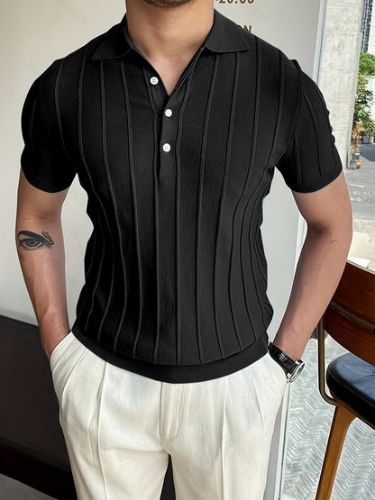 Belmont Stripe Summer Polo Shirt