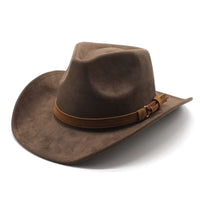 Brown suede