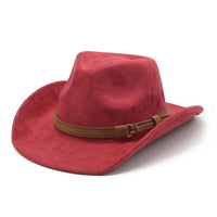 Burgundy suede