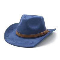 Navy blue suede